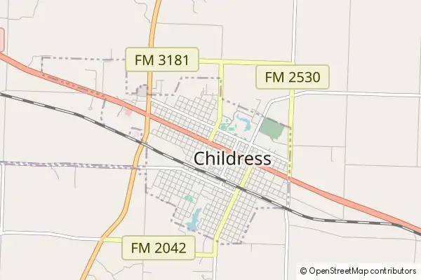 Mapa Childress