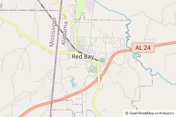 Mapa Red Bay