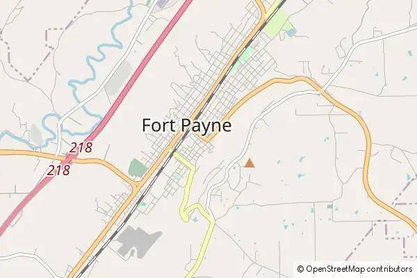 Mapa Fort Payne