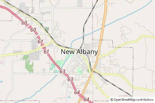 Mapa New Albany