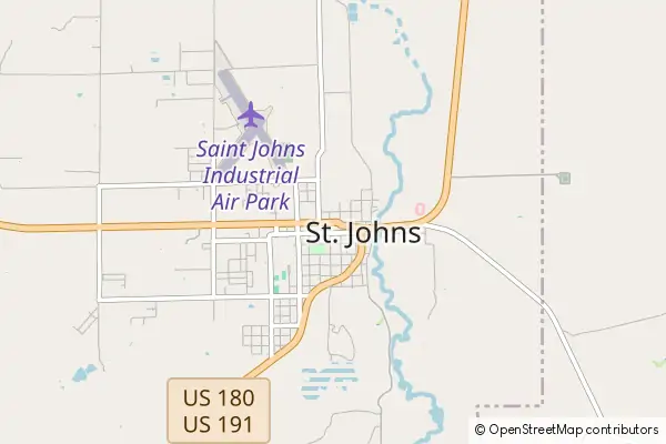 Mapa Saint Johns