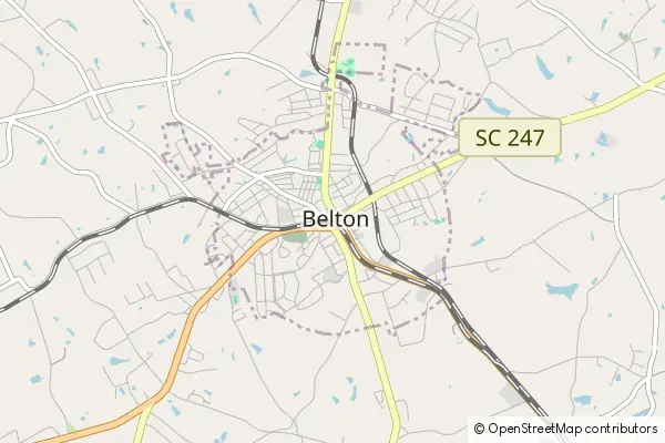 Mapa Belton