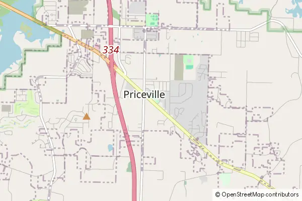 Mapa Priceville