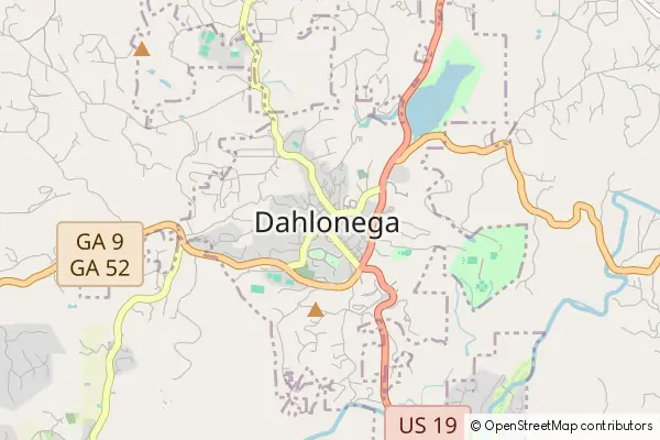 Mapa Dahlonega