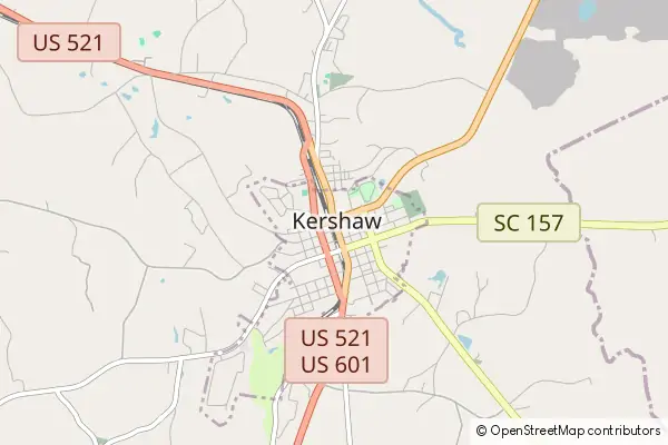 Mapa Kershaw