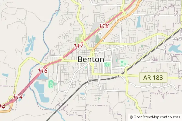 Mapa Benton