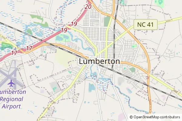 Mapa Lumberton