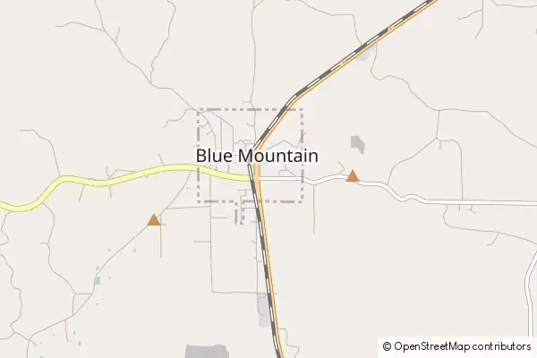 Mapa Blue Mountain