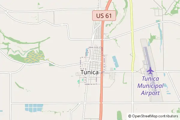 Mapa Tunica