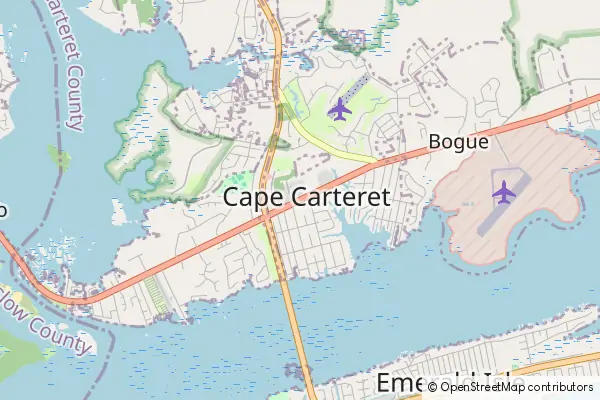 Mapa Cape Carteret