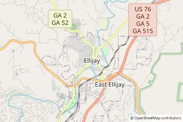 Mapa Ellijay