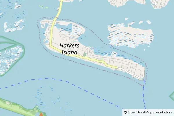 Mapa Harkers Island