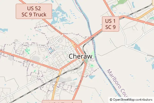 Mapa Cheraw