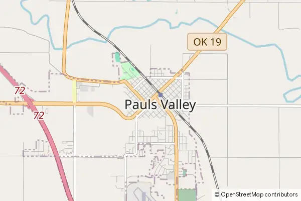 Mapa Pauls Valley