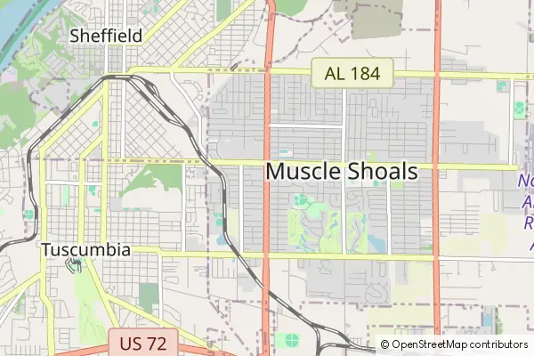 Mapa Muscle Shoals