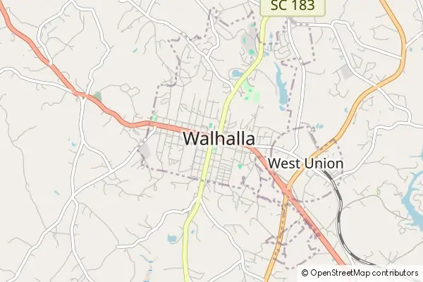 Mapa Walhalla