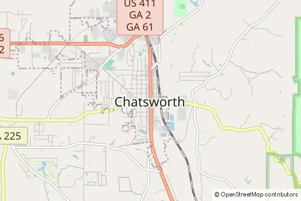 Mapa Chatsworth