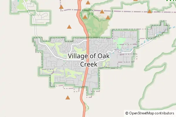 Mapa Village of Oak Creek