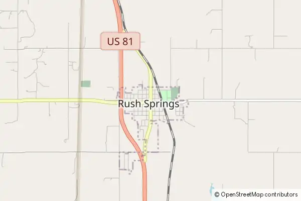 Mapa Rush Springs