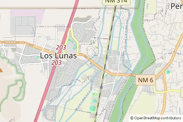 Mapa Los Lunas