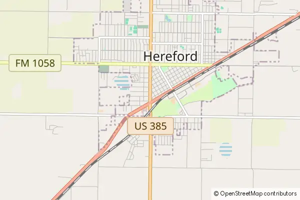 Mapa Hereford