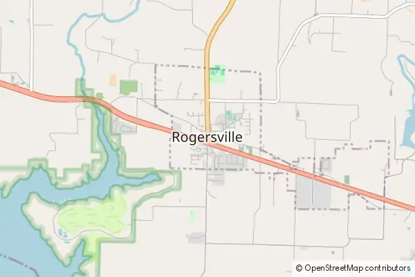 Mapa Rogersville