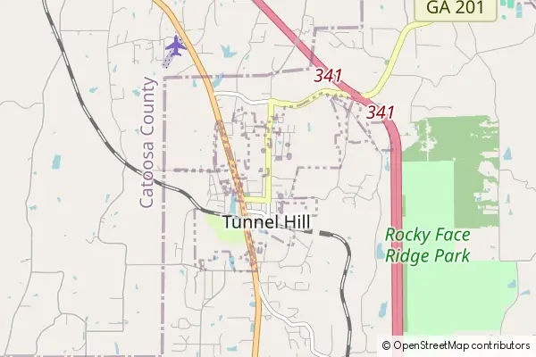 Mapa Tunnel Hill