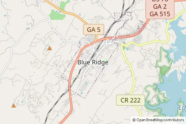 Mapa Blue Ridge