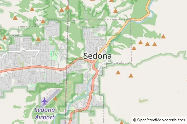 Mapa Sedona