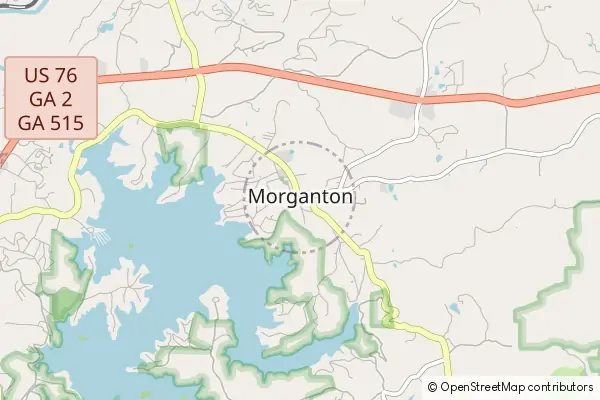 Mapa Morganton