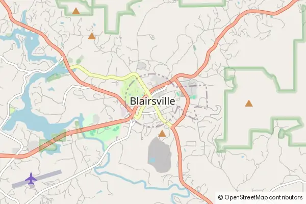 Mapa Blairsville