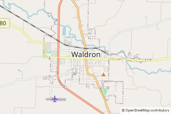 Mapa Waldron