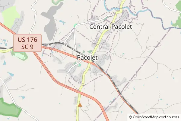 Mapa Pacolet