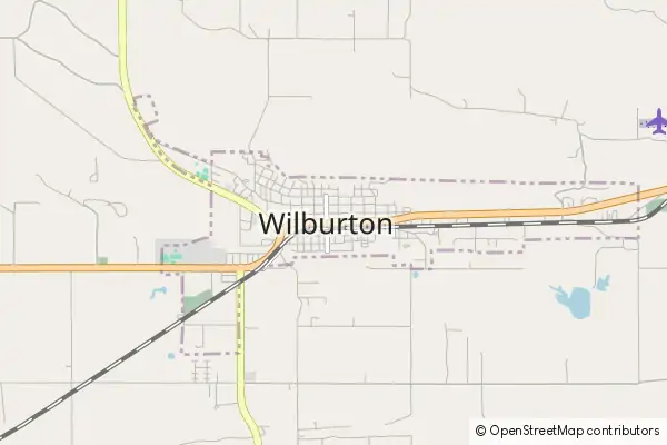 Mapa Wilburton