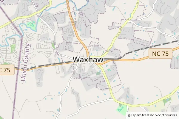 Mapa Waxhaw