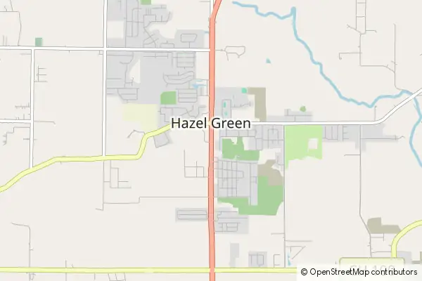 Mapa Hazel Green