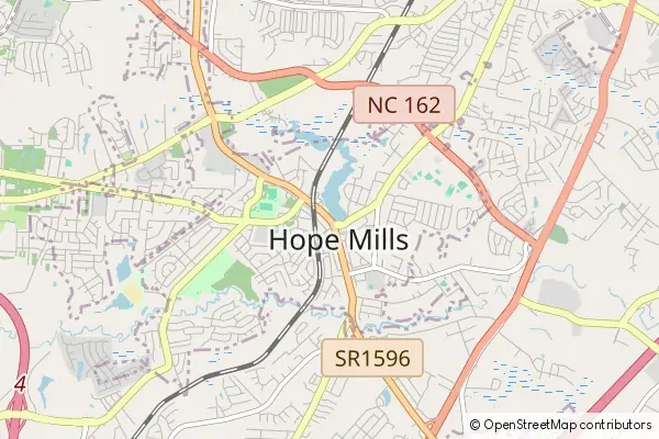 Mapa Hope Mills