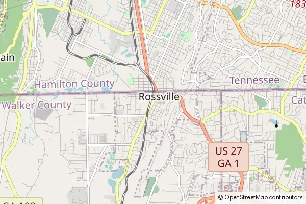 Mapa Rossville