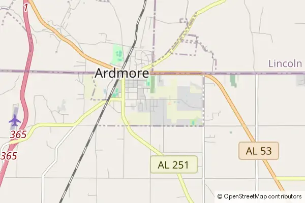 Mapa Ardmore