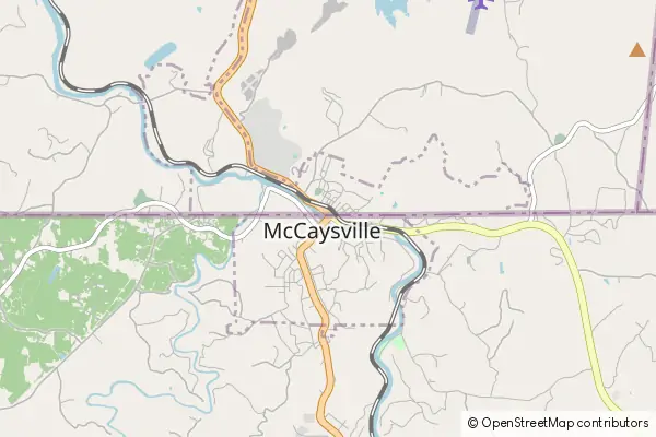 Mapa McCaysville