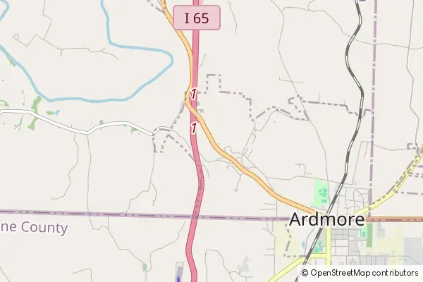 Mapa Ardmore