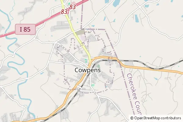 Mapa Cowpens