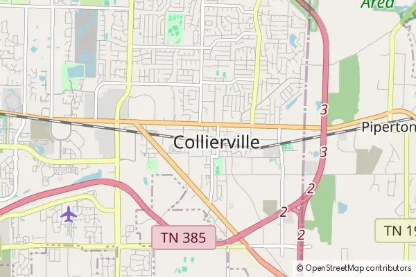 Mapa Collierville