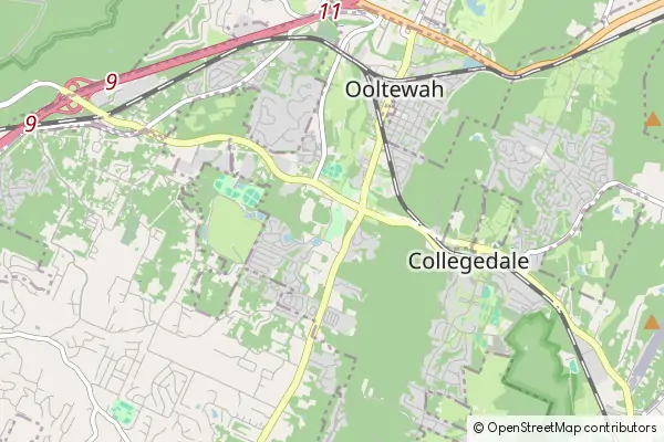 Mapa Collegedale