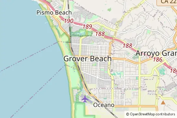 Mapa Grover Beach