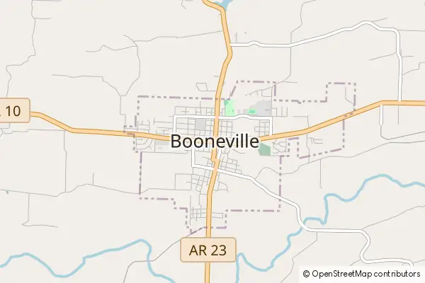 Mapa Booneville