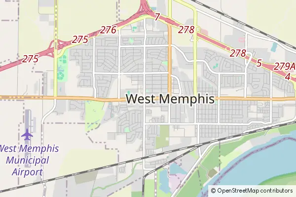 Mapa West Memphis