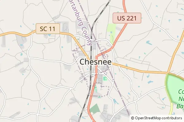 Mapa Chesnee