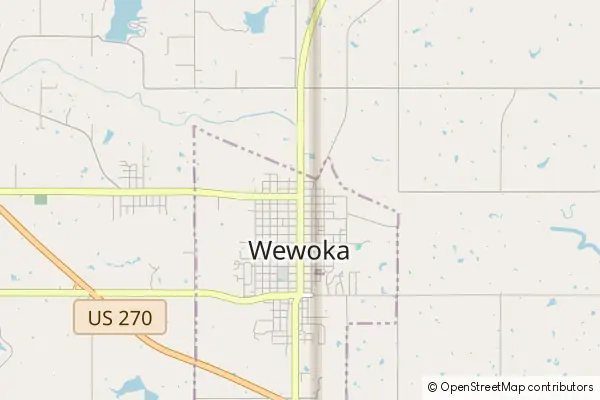 Mapa Wewoka