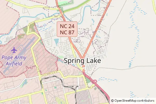 Mapa Spring Lake